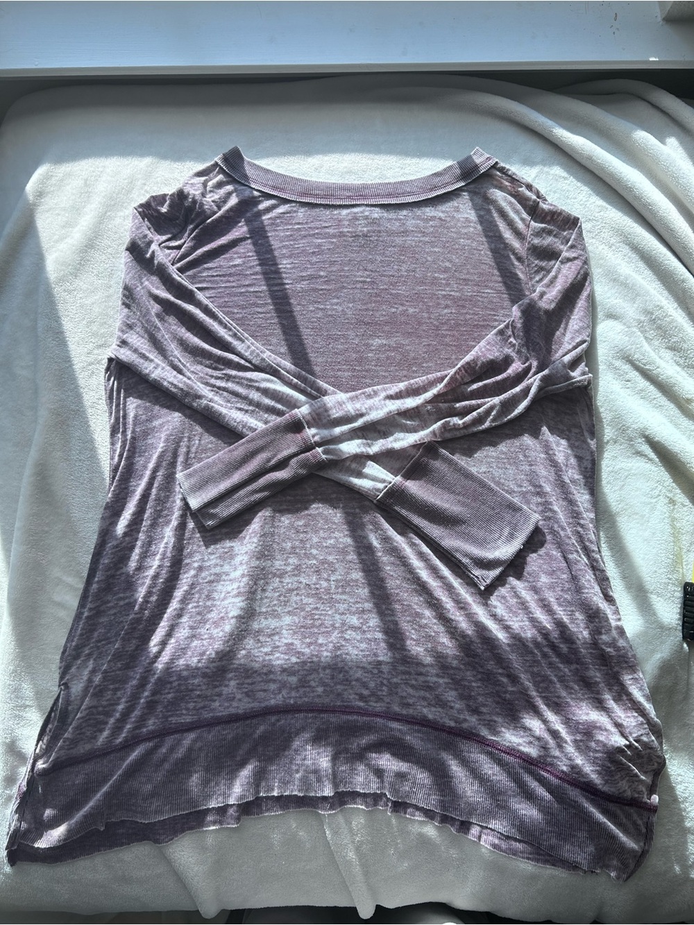 Susina Heathered Purple Long-Sleeve Women's Tunic